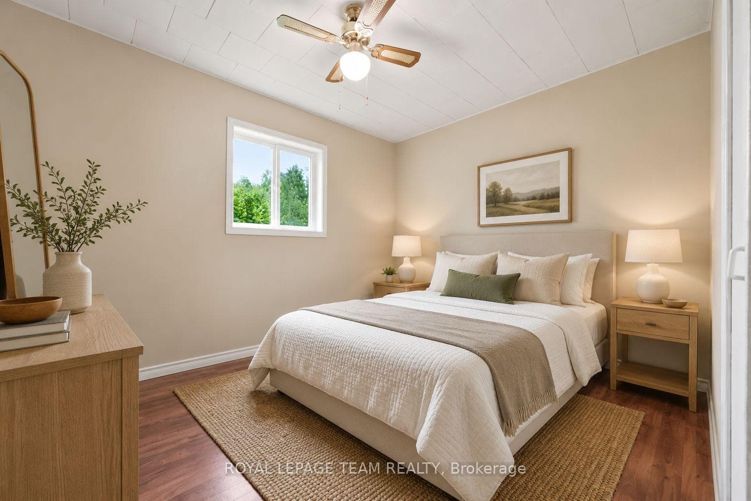 Virtually Staged Bedroom