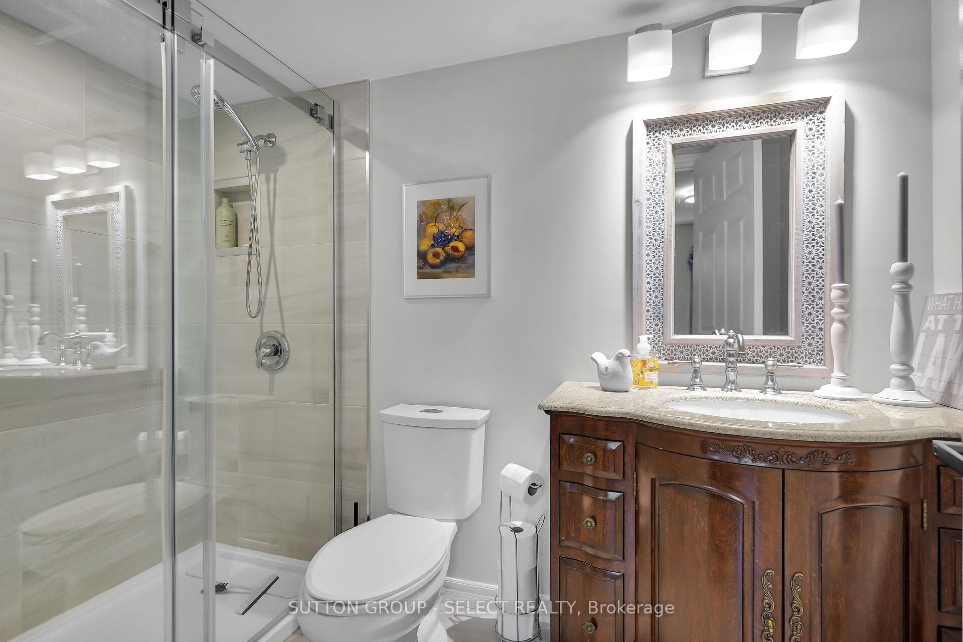 lower level 3 piece bathroom
