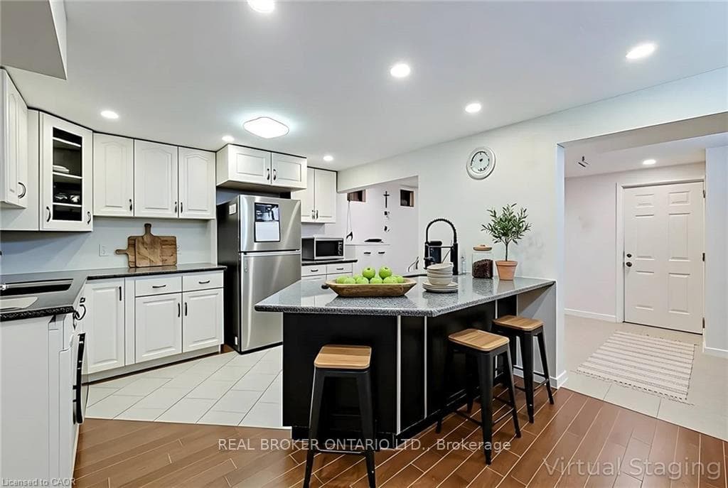 Basement Kitchen (Virtually Staged)