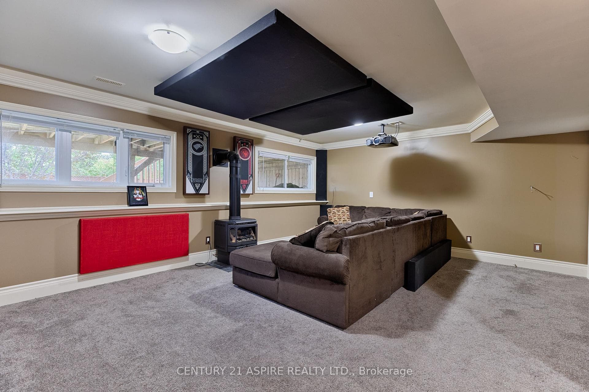 Family Room with gas fireplace