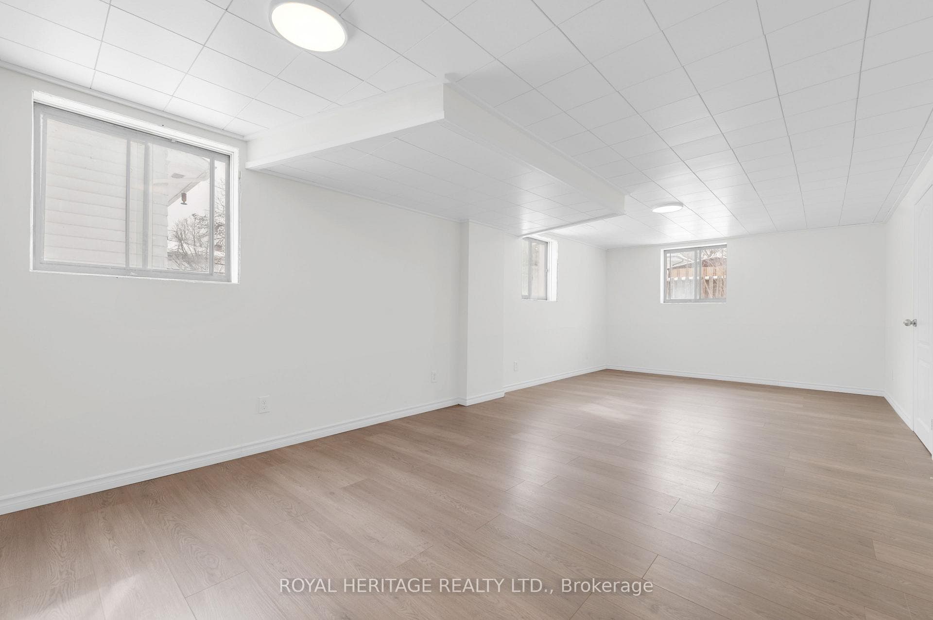 Basement rec room-lots of natural light