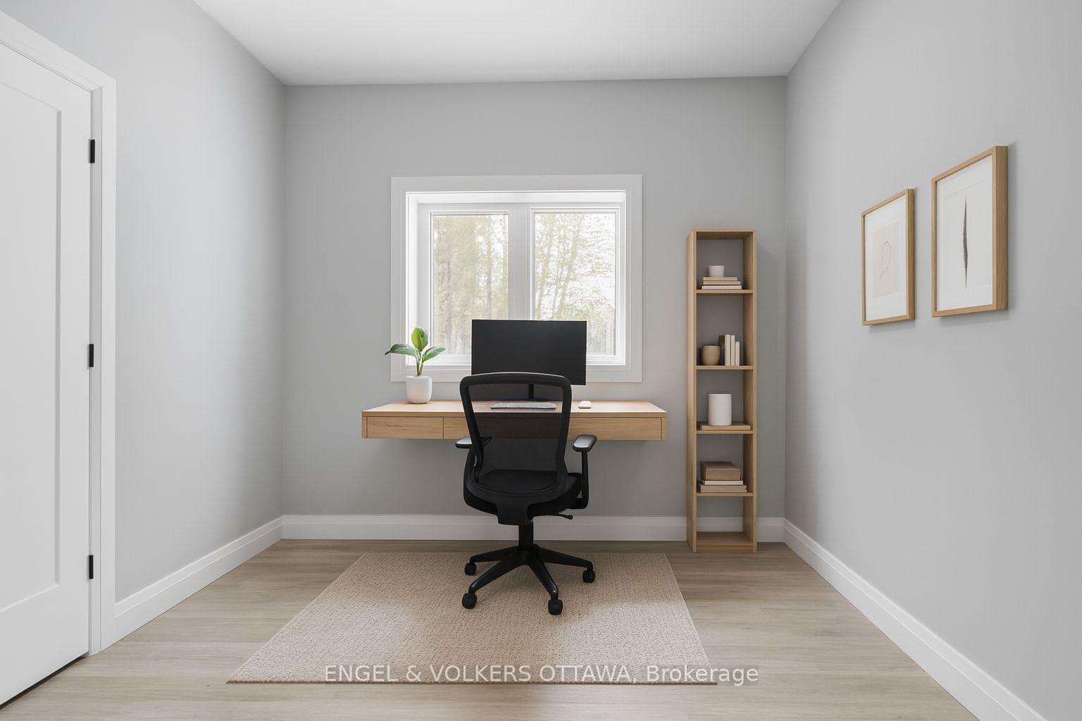 virtually staged bedroom