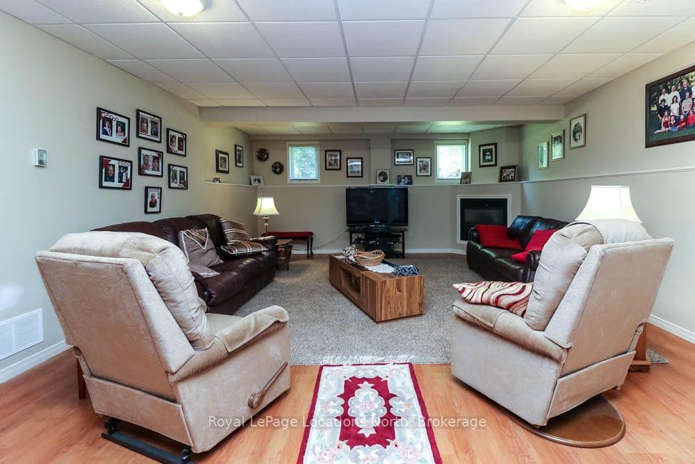Recreation Room with Corner Gas Fireplace