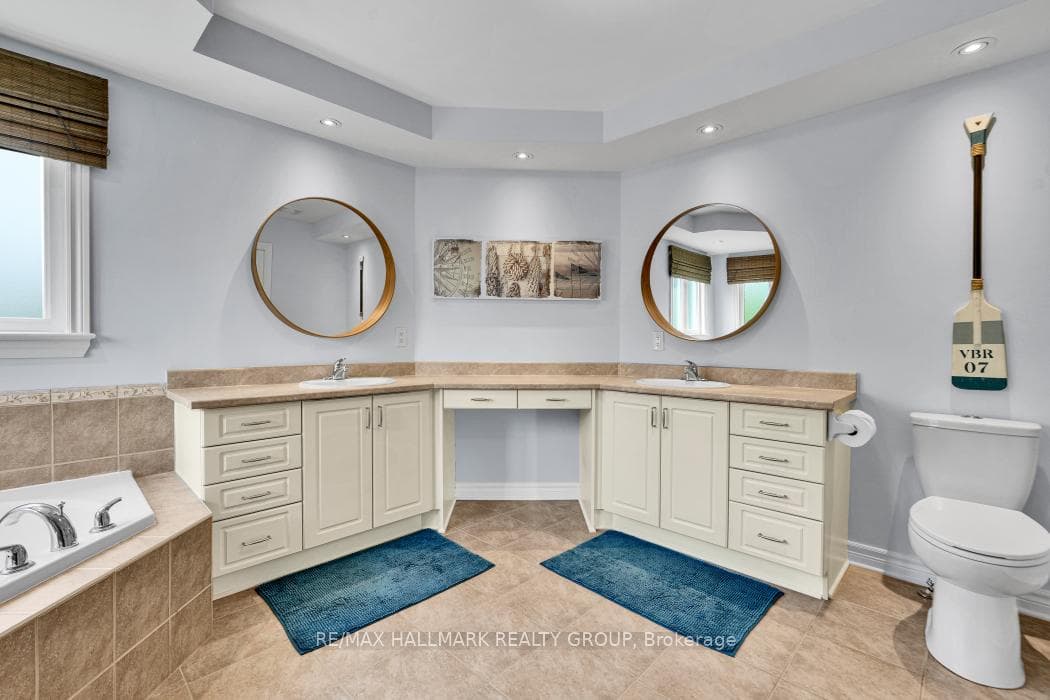 Double vanity.