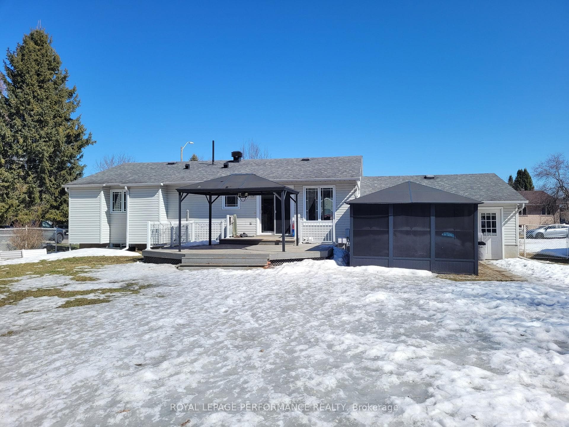rear of home