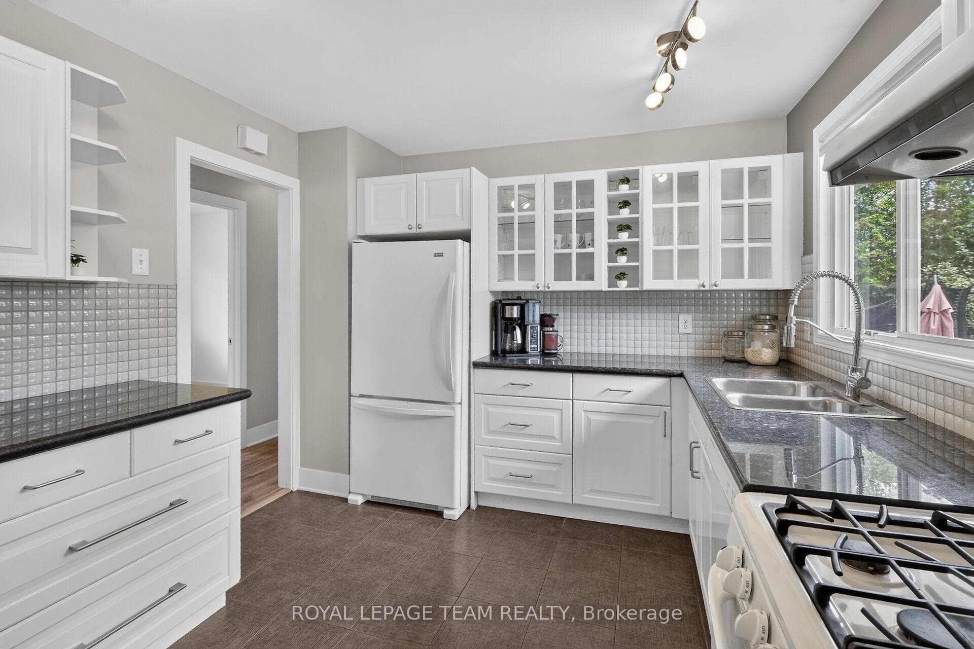 Modern finishes in updated Kitchen.