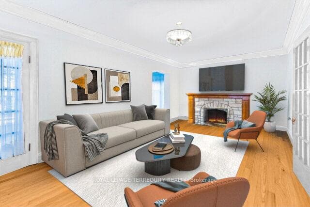 Living Room - virtually staged