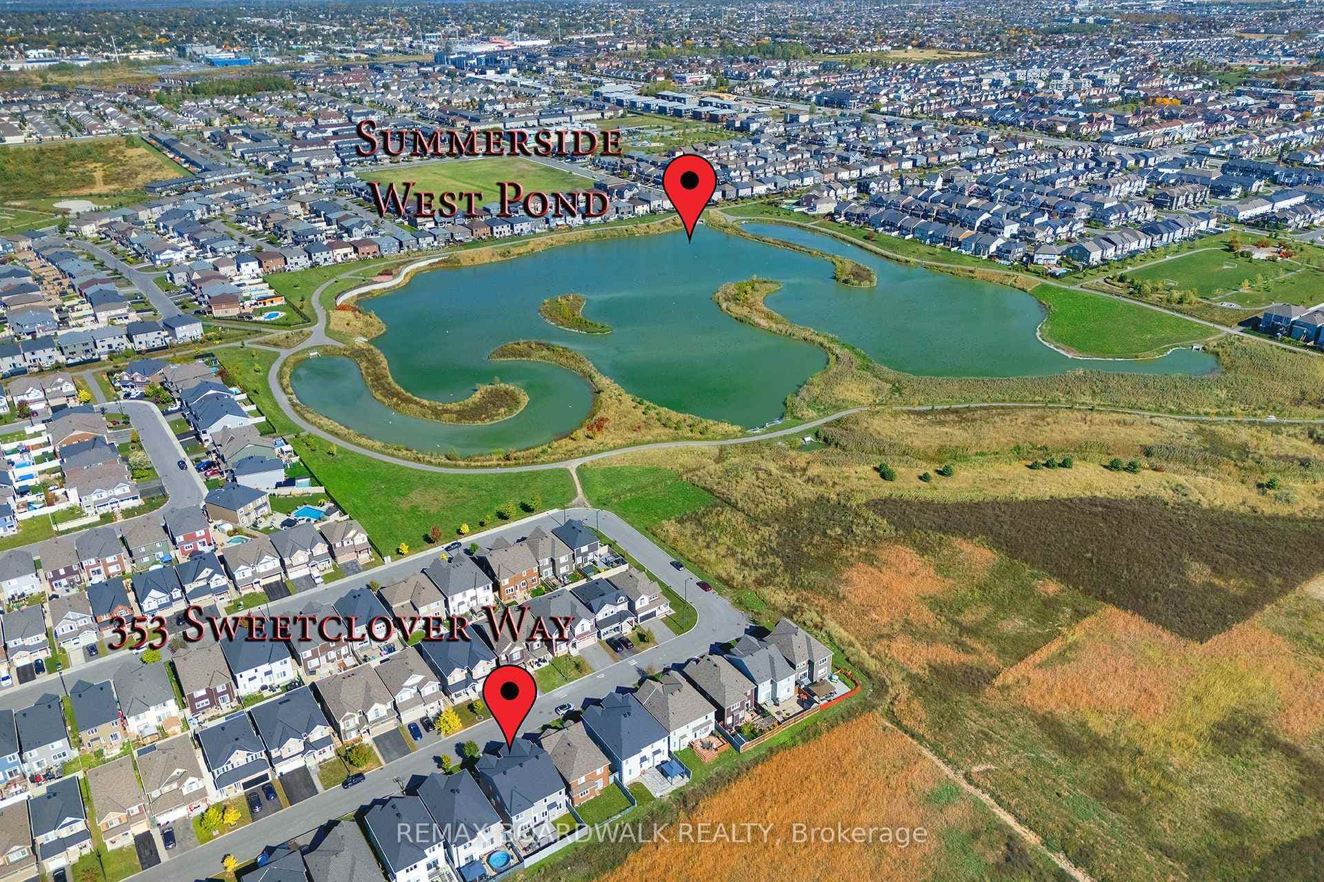 Quick stroll to the pond and trails!