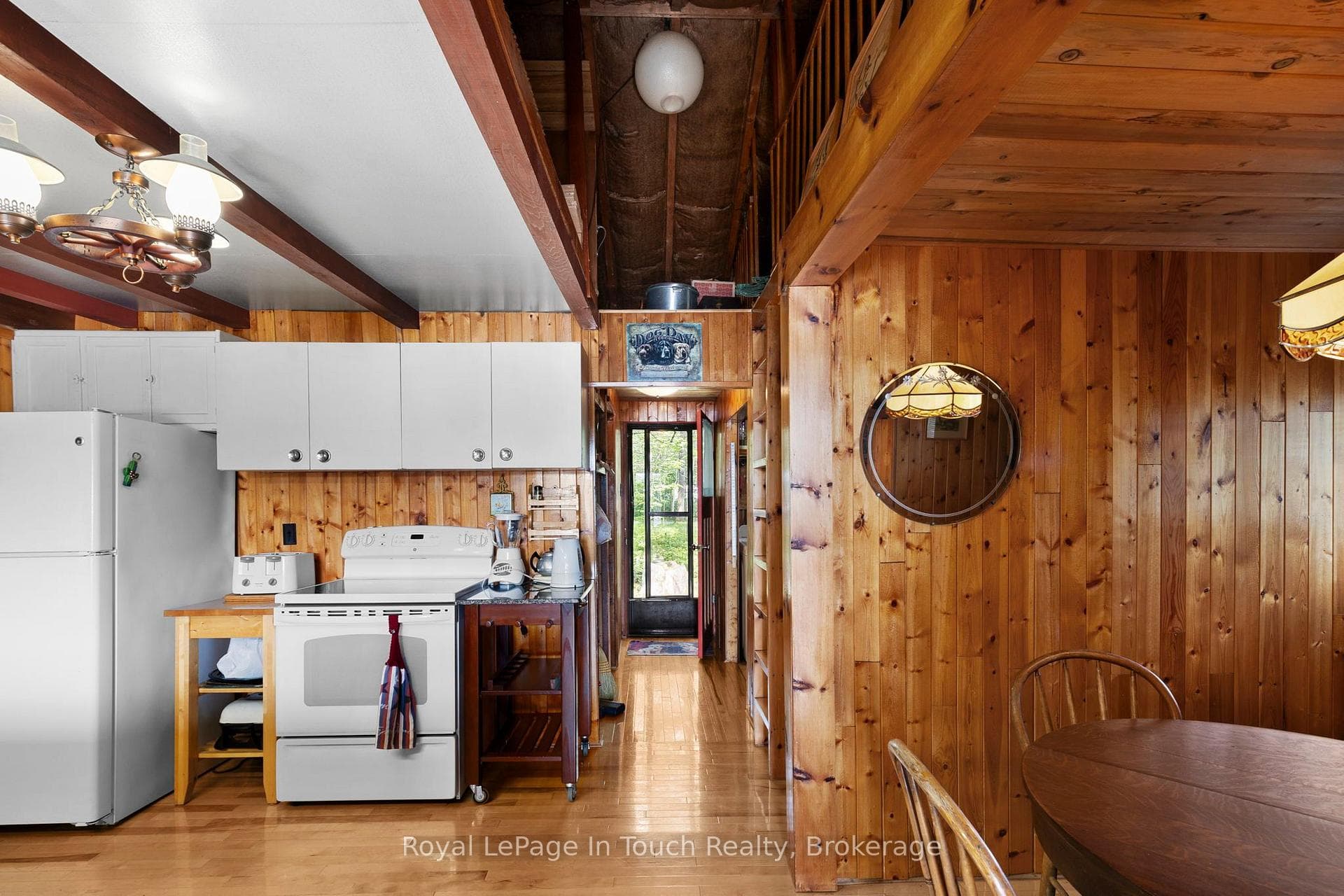 Kitchen and entrance from The Back of Cottage