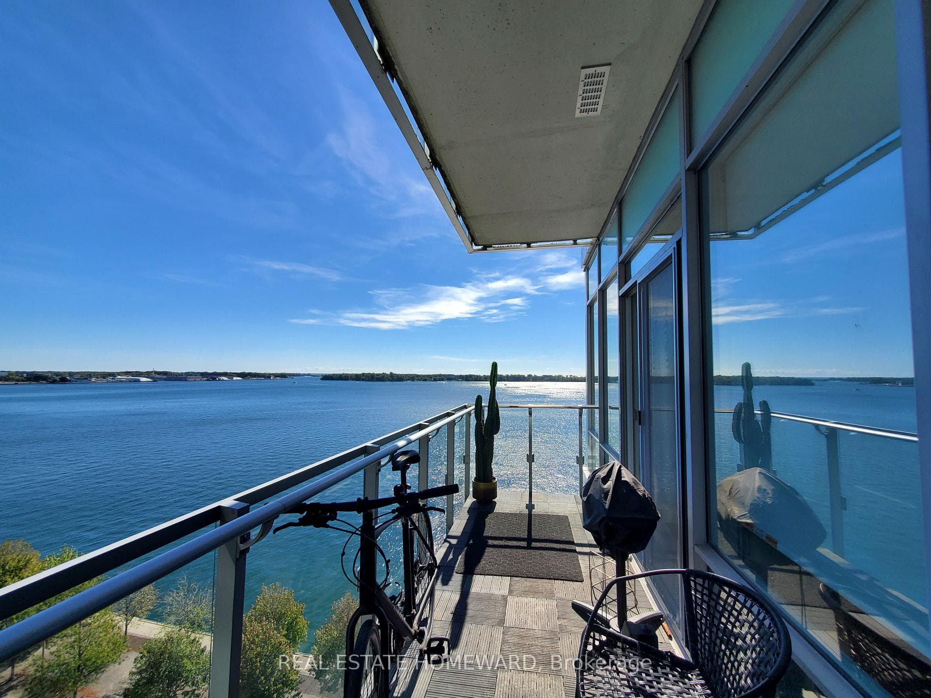 Southeast balcony off kitchen