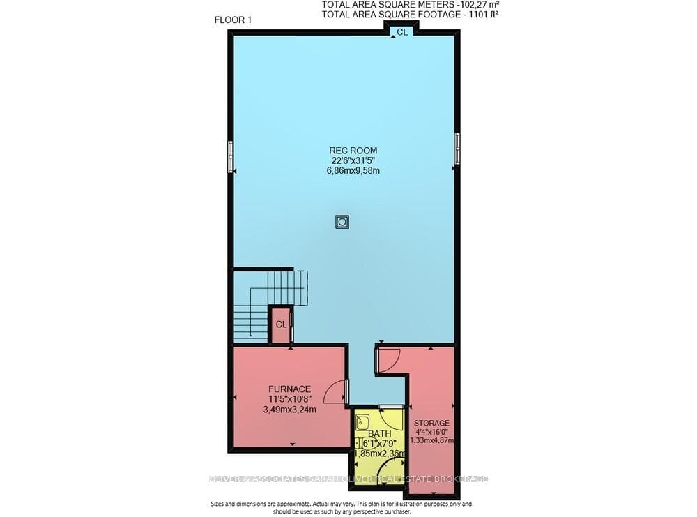 Large open concept Finished Basement
