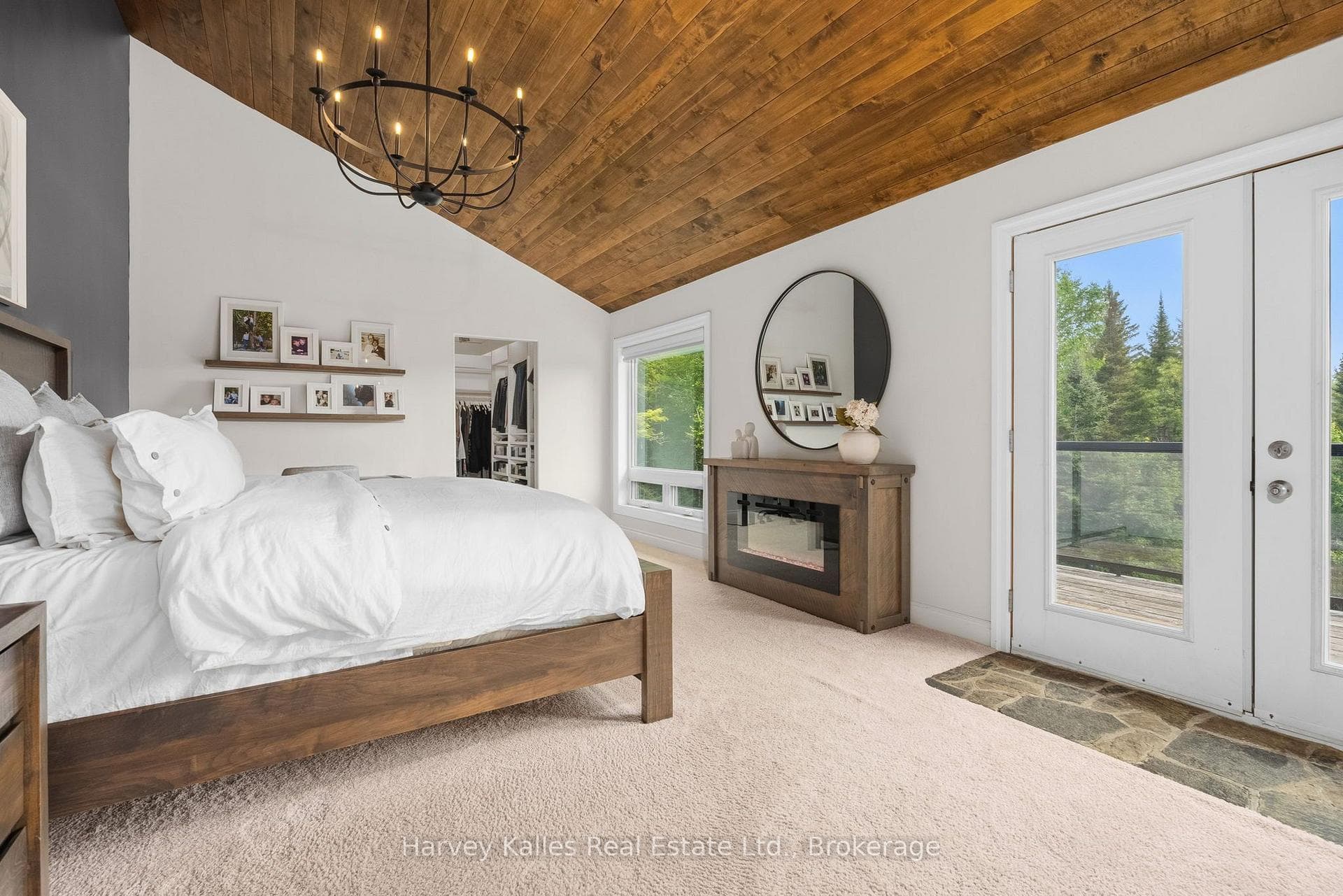 Primary bedroom suite with walkout