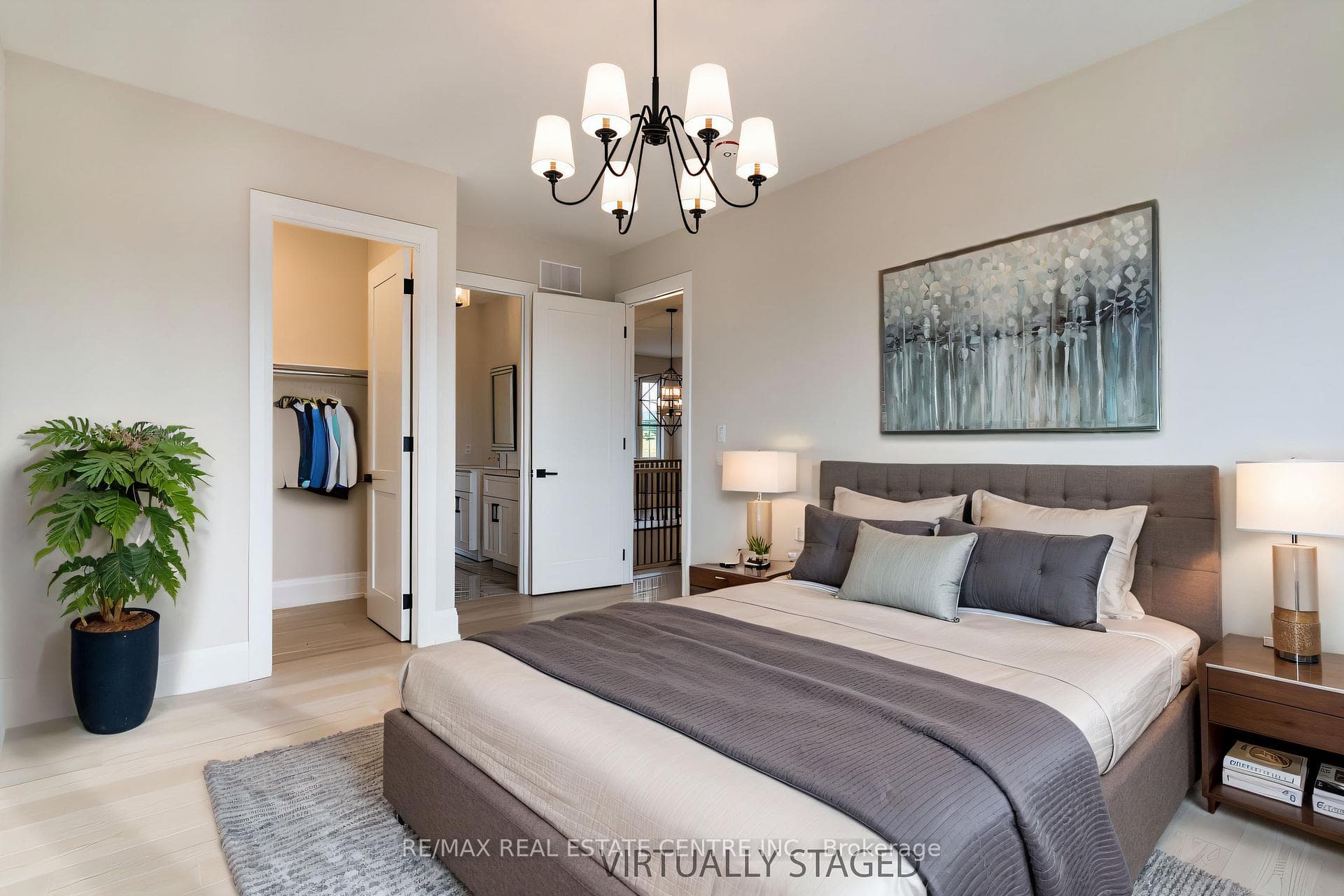 Third bedroom virtually staged