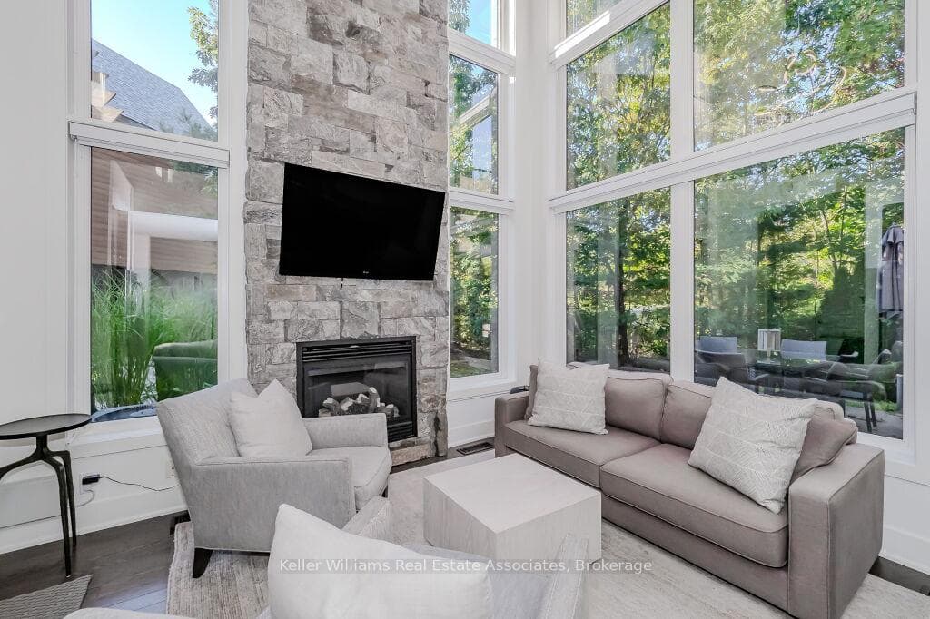Great Room with full length windows