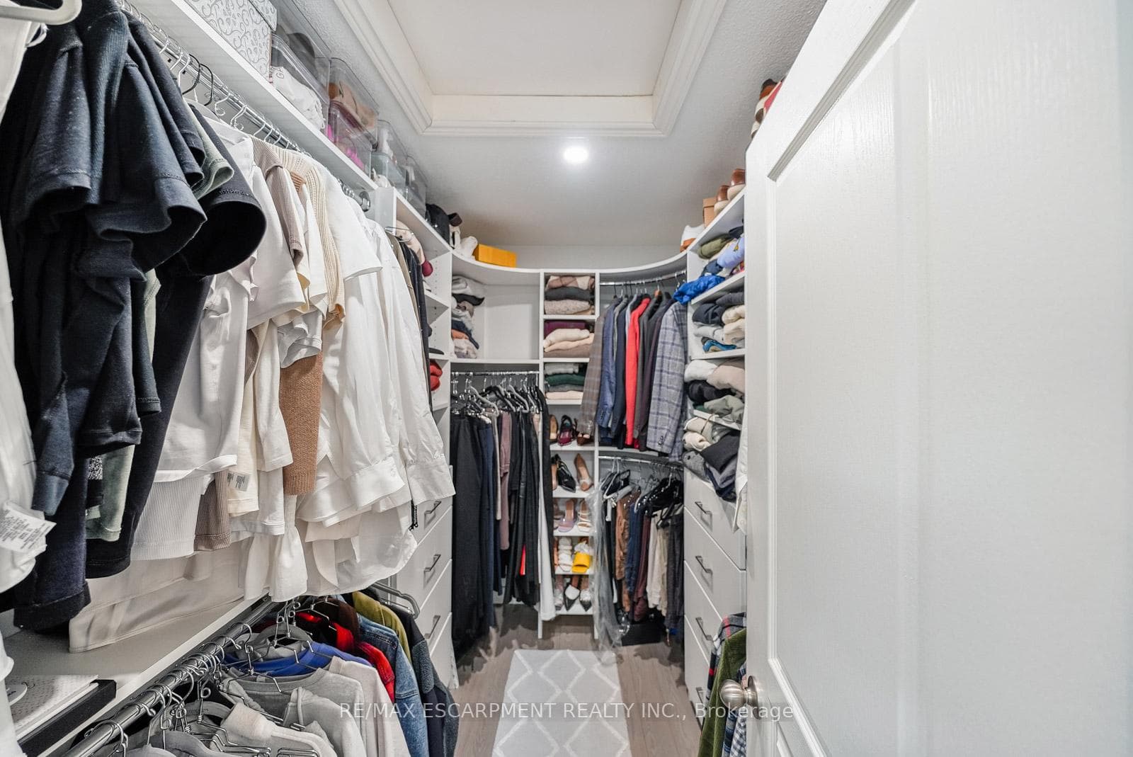 Large walk-in closet in primary bedroom