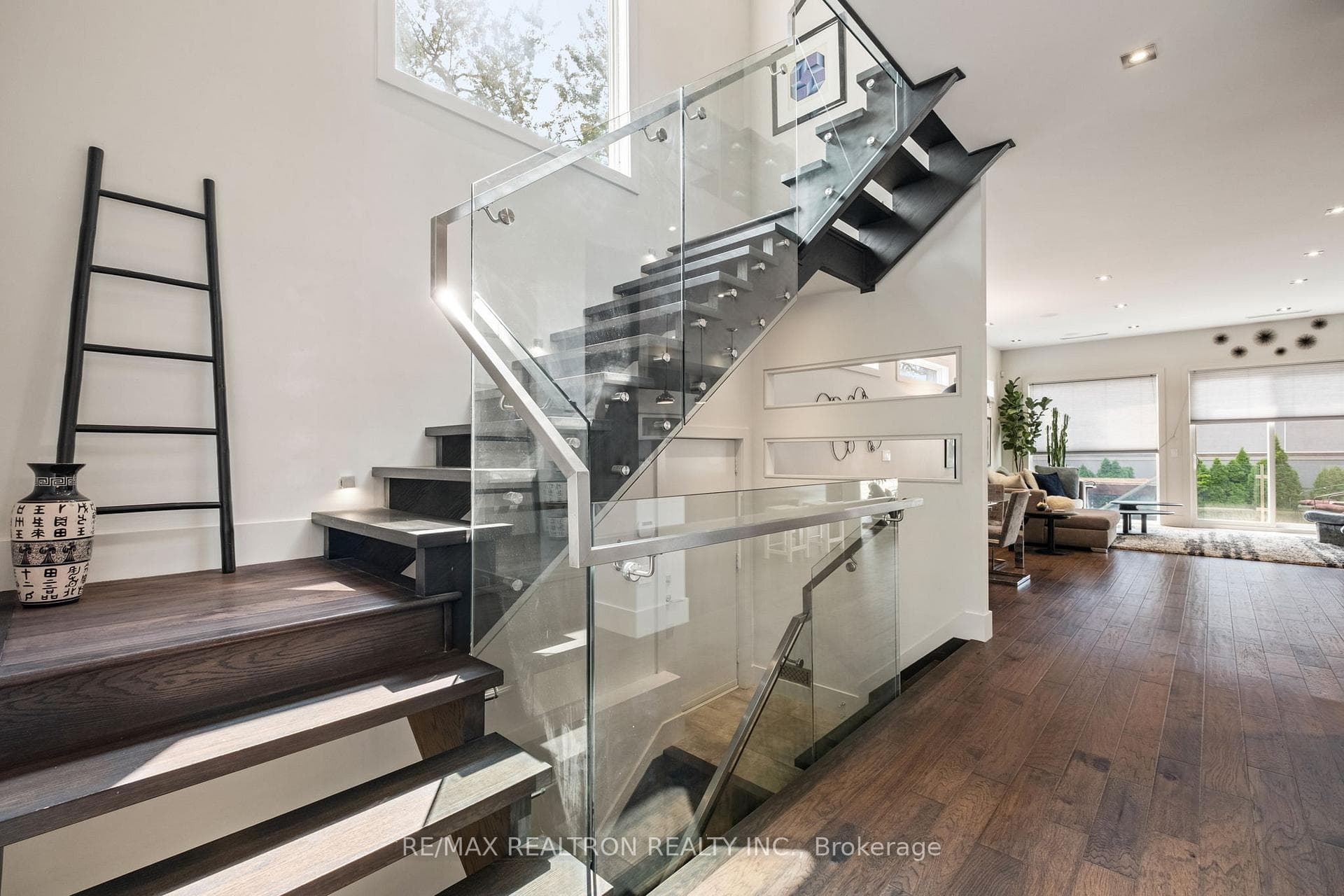 Stairs to second floor