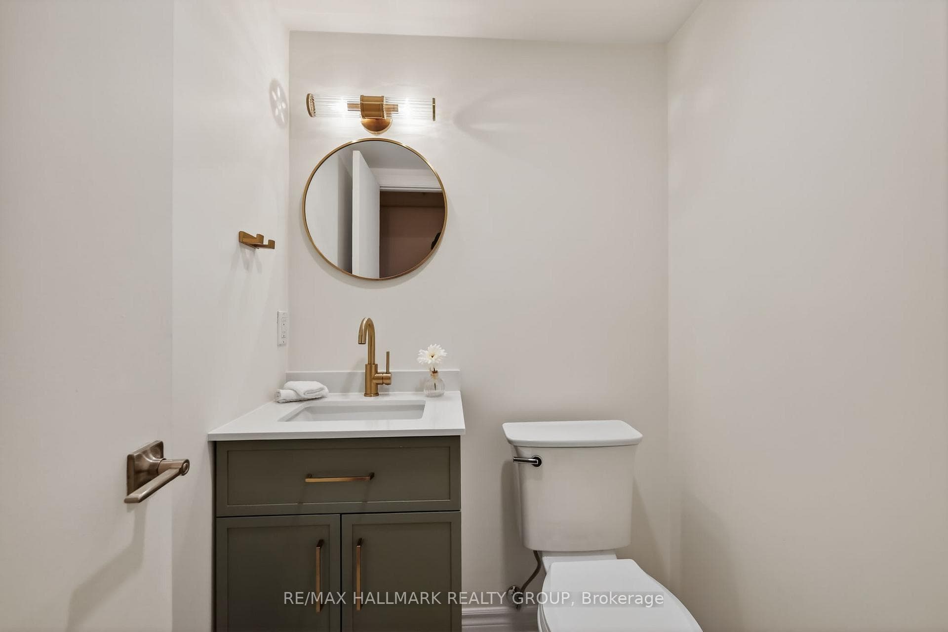 All new powder room.