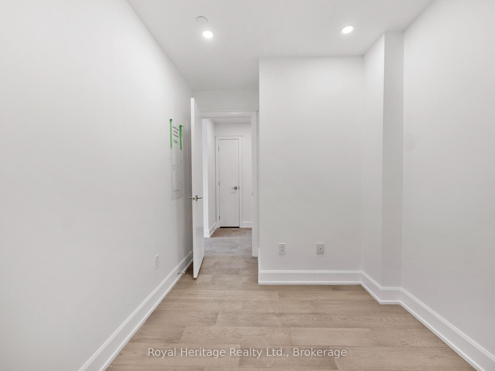 Den/office/guest bedroom with a door