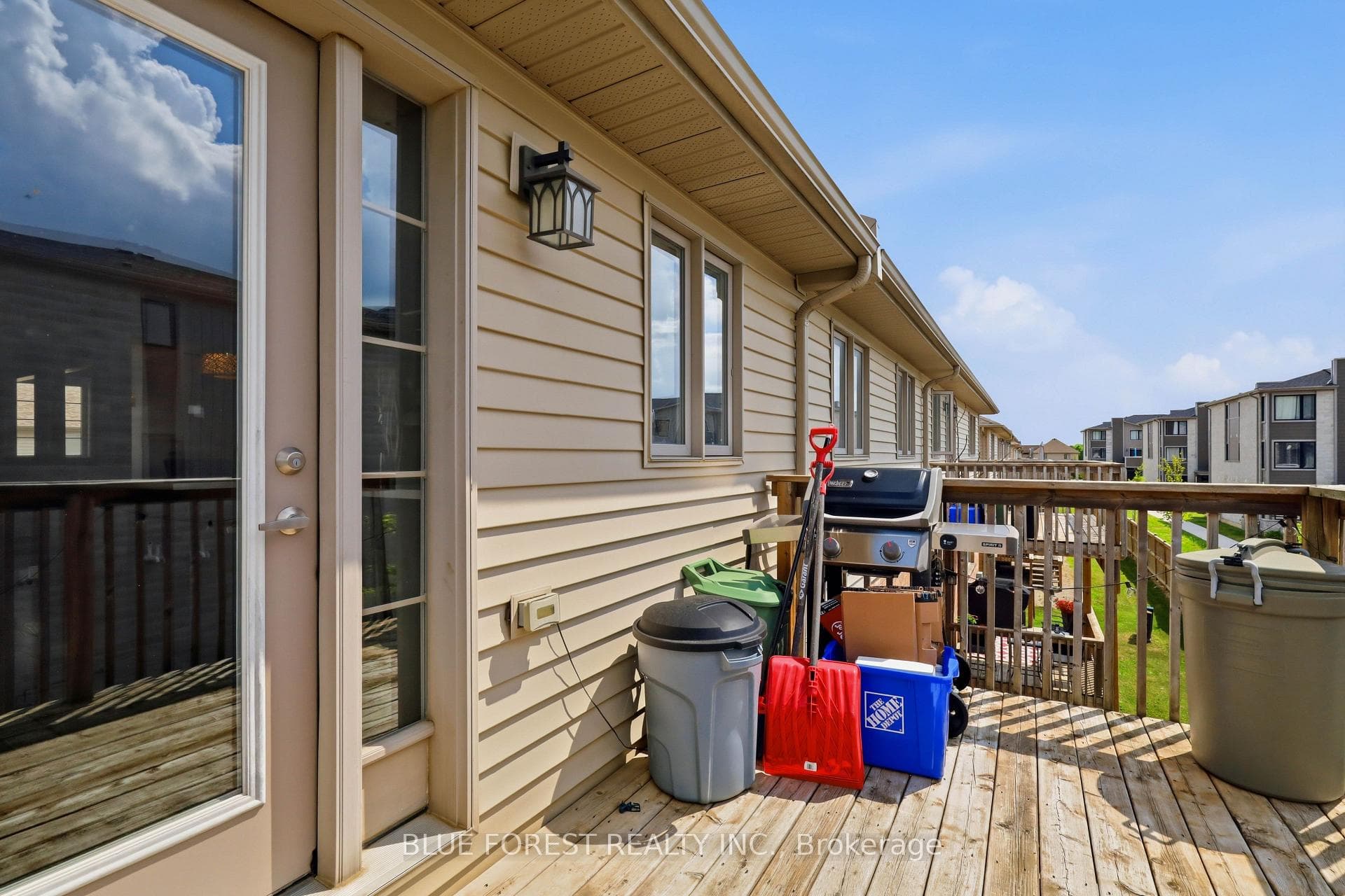 Balcony in the back of the unit