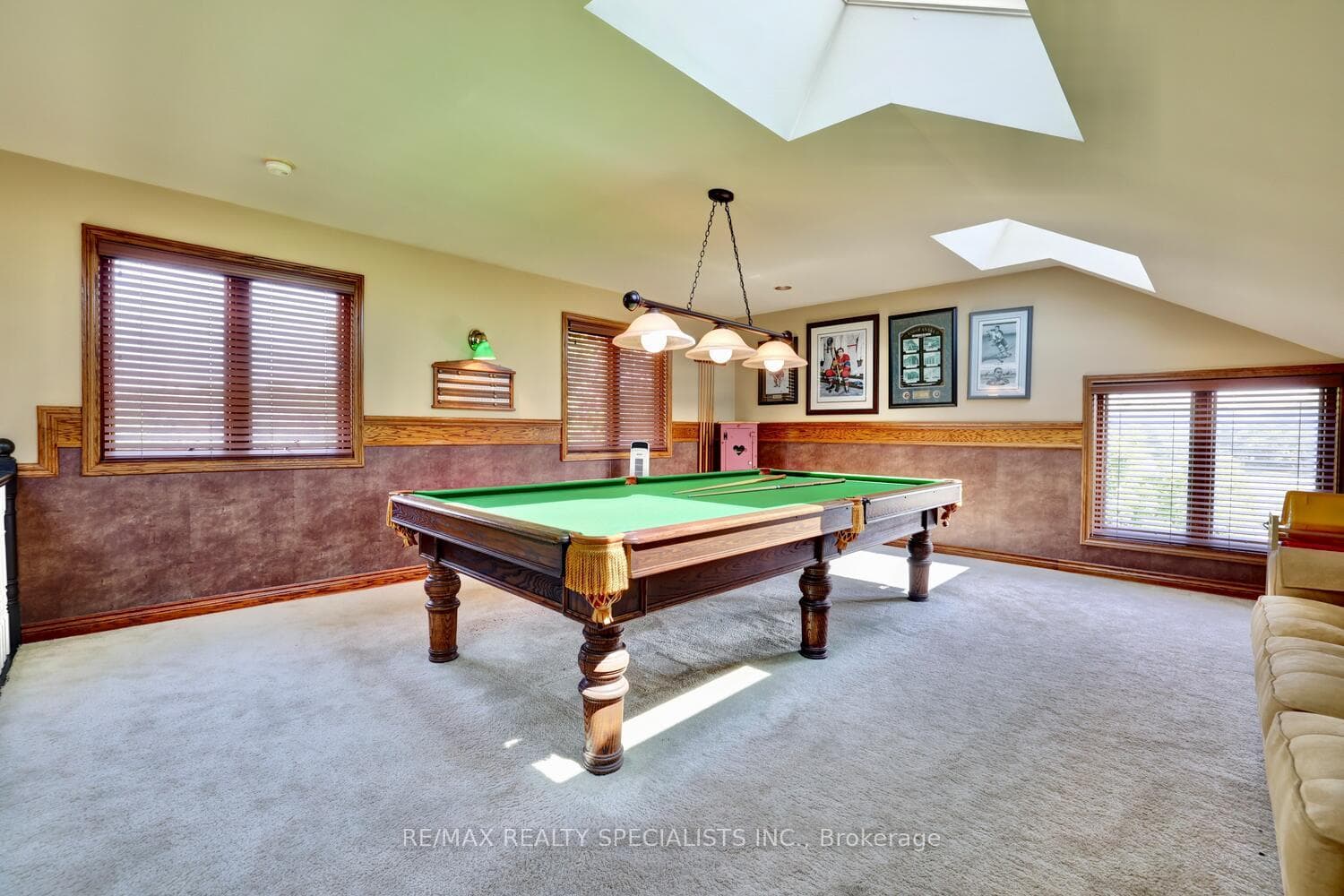 Billiards room on 2nd floor.