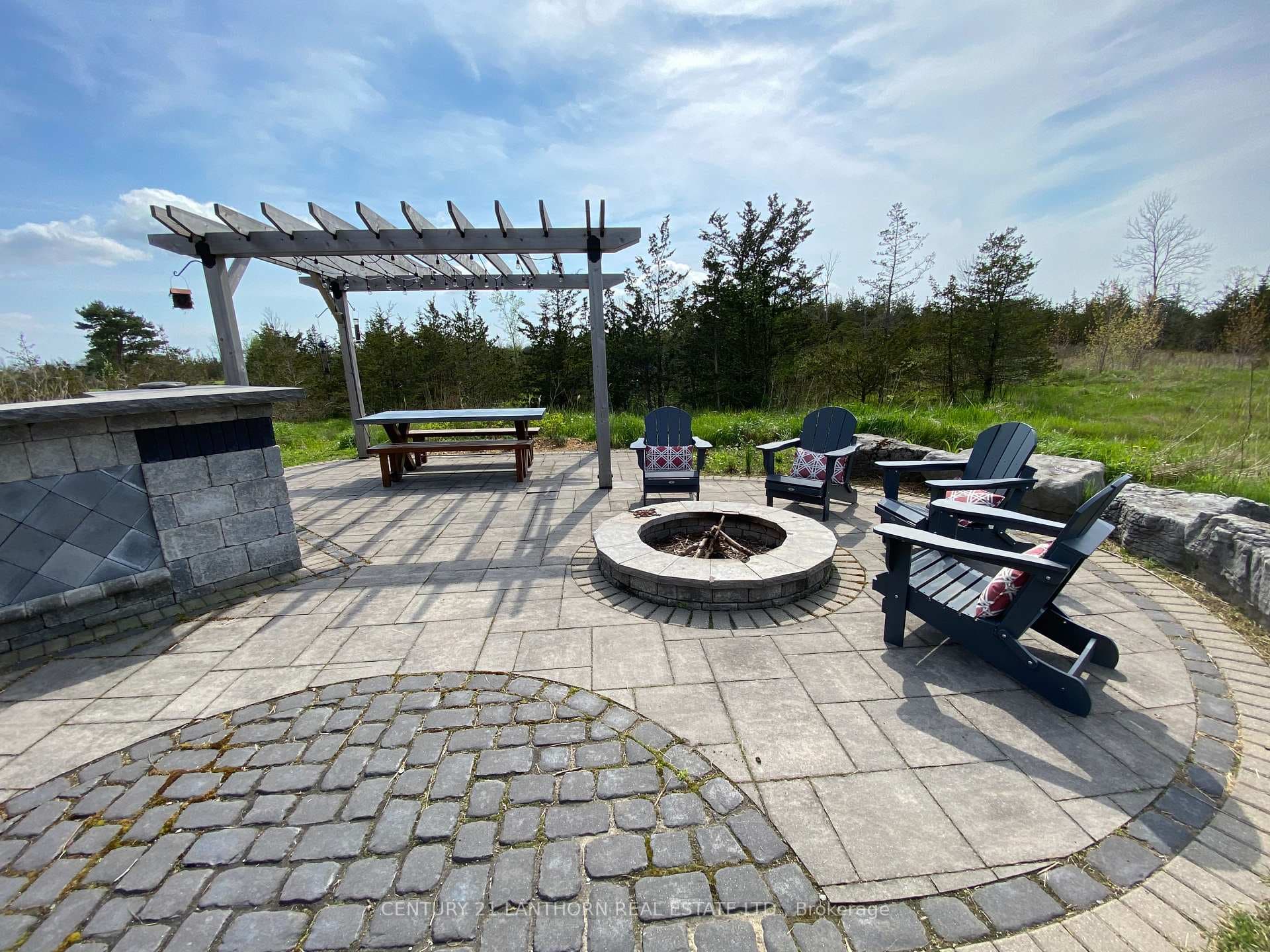 Private backyard patio