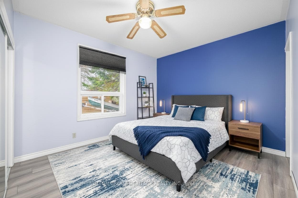 Virtually Staged Lower Level Bedroom