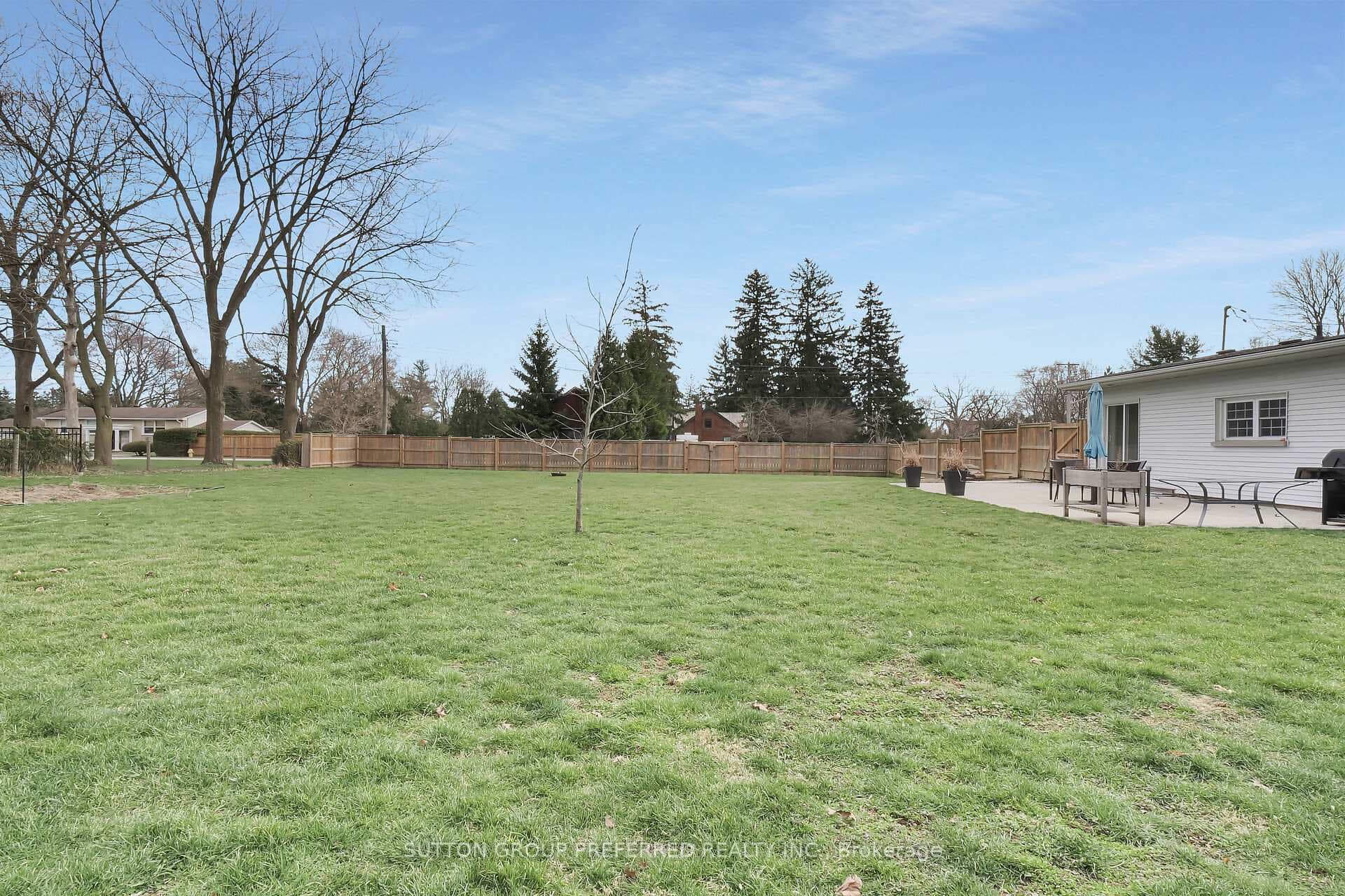 Yard has lots of room for a pool