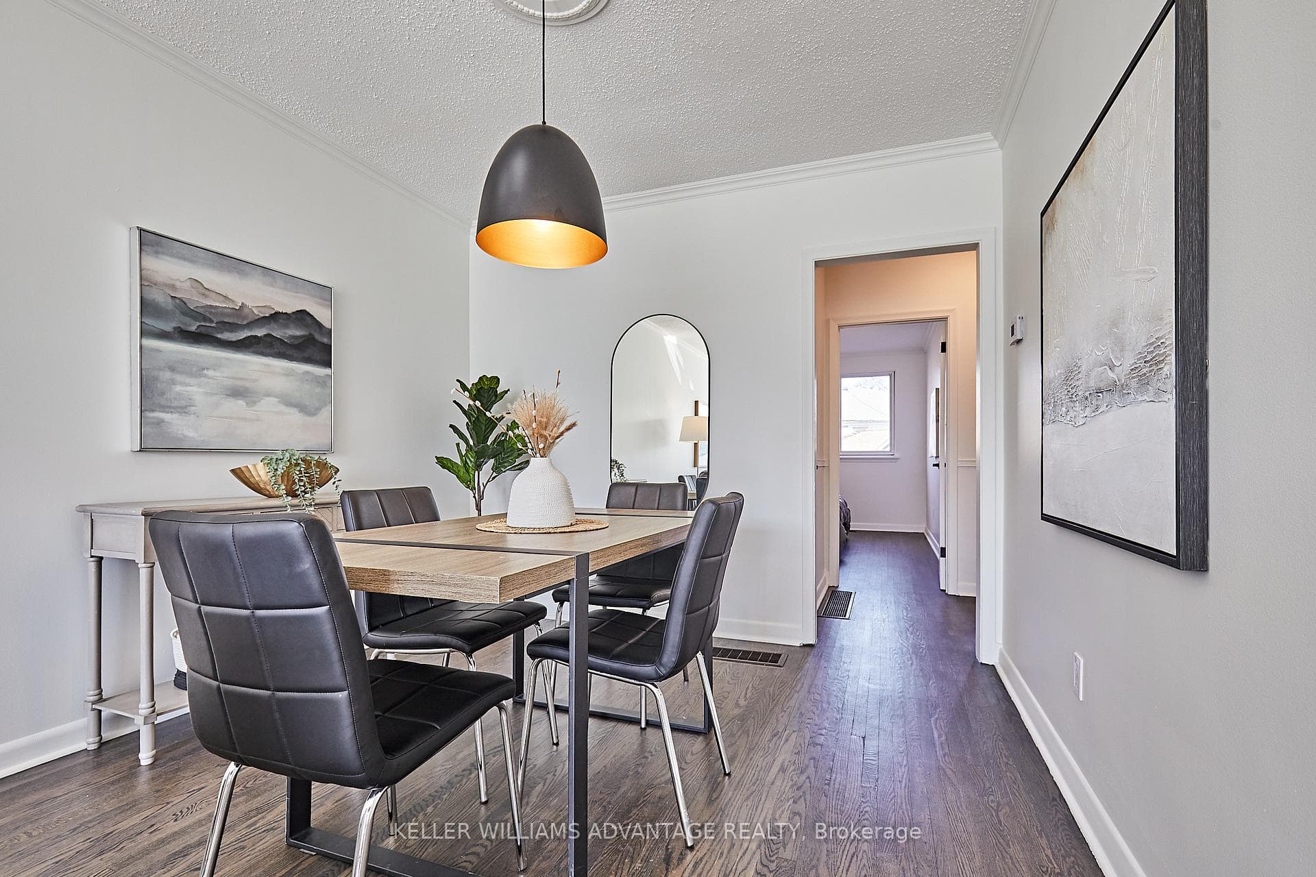 Warm flooring throughout