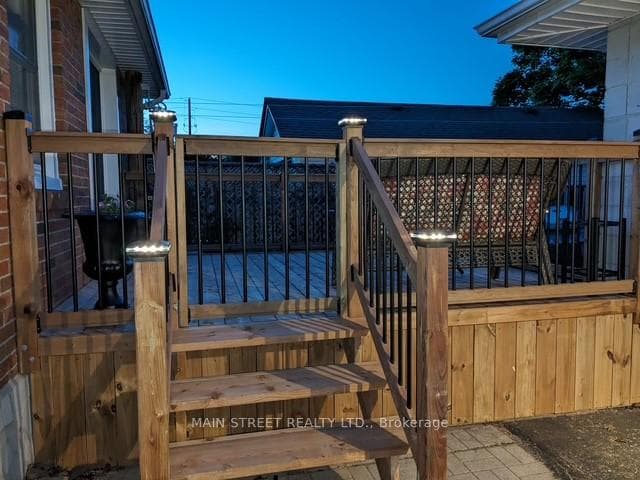 Gated Deck with Lights