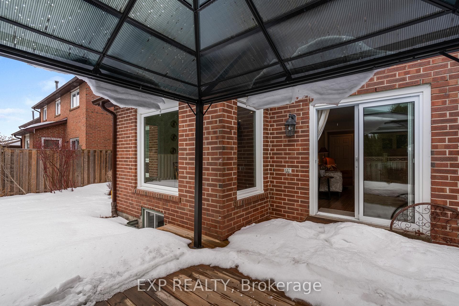 Walk-Out To Deck With Pergola