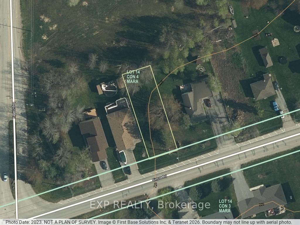 View from above (lot lines approximate).