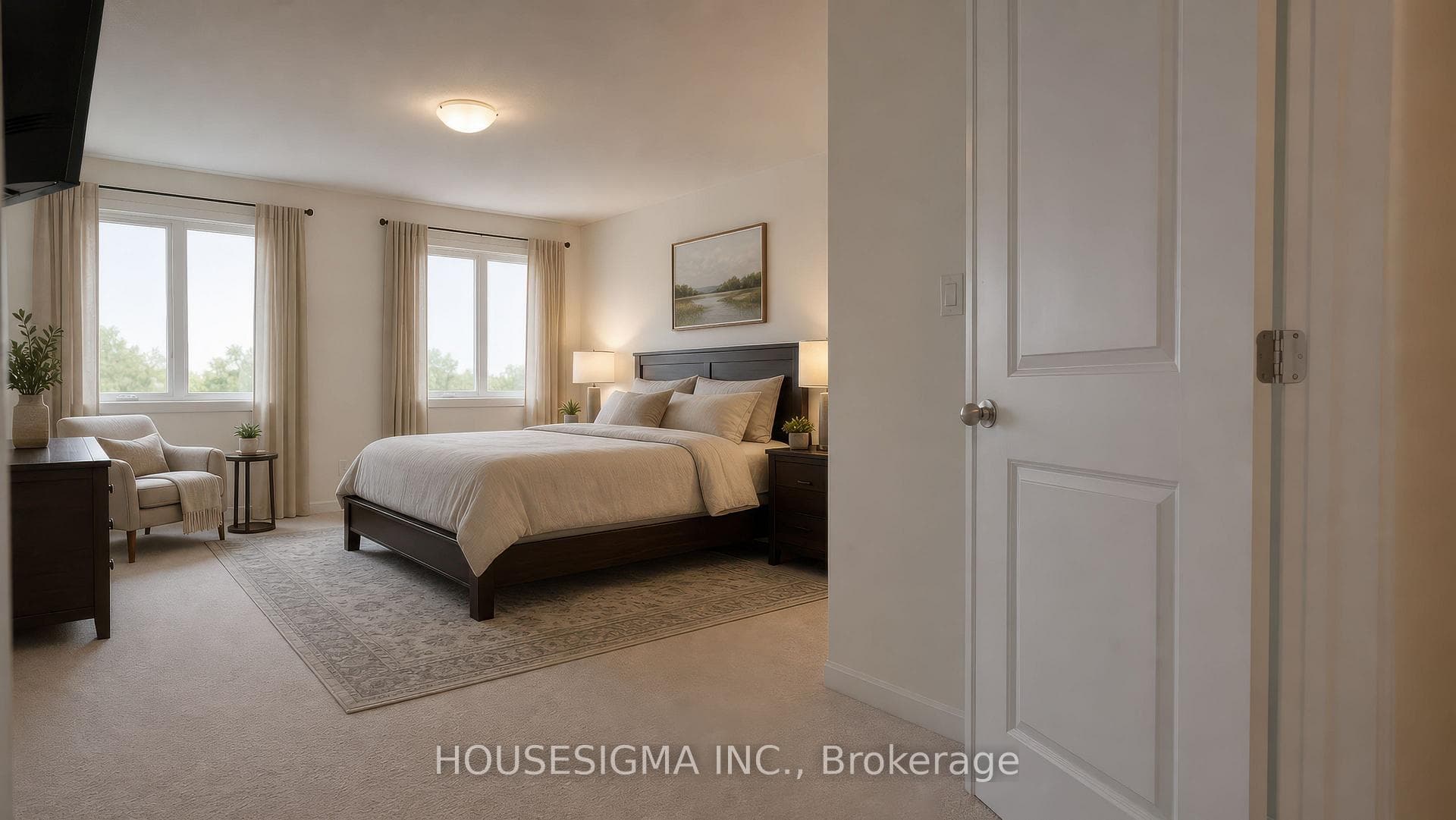 Primary Suite/Artificially Staged