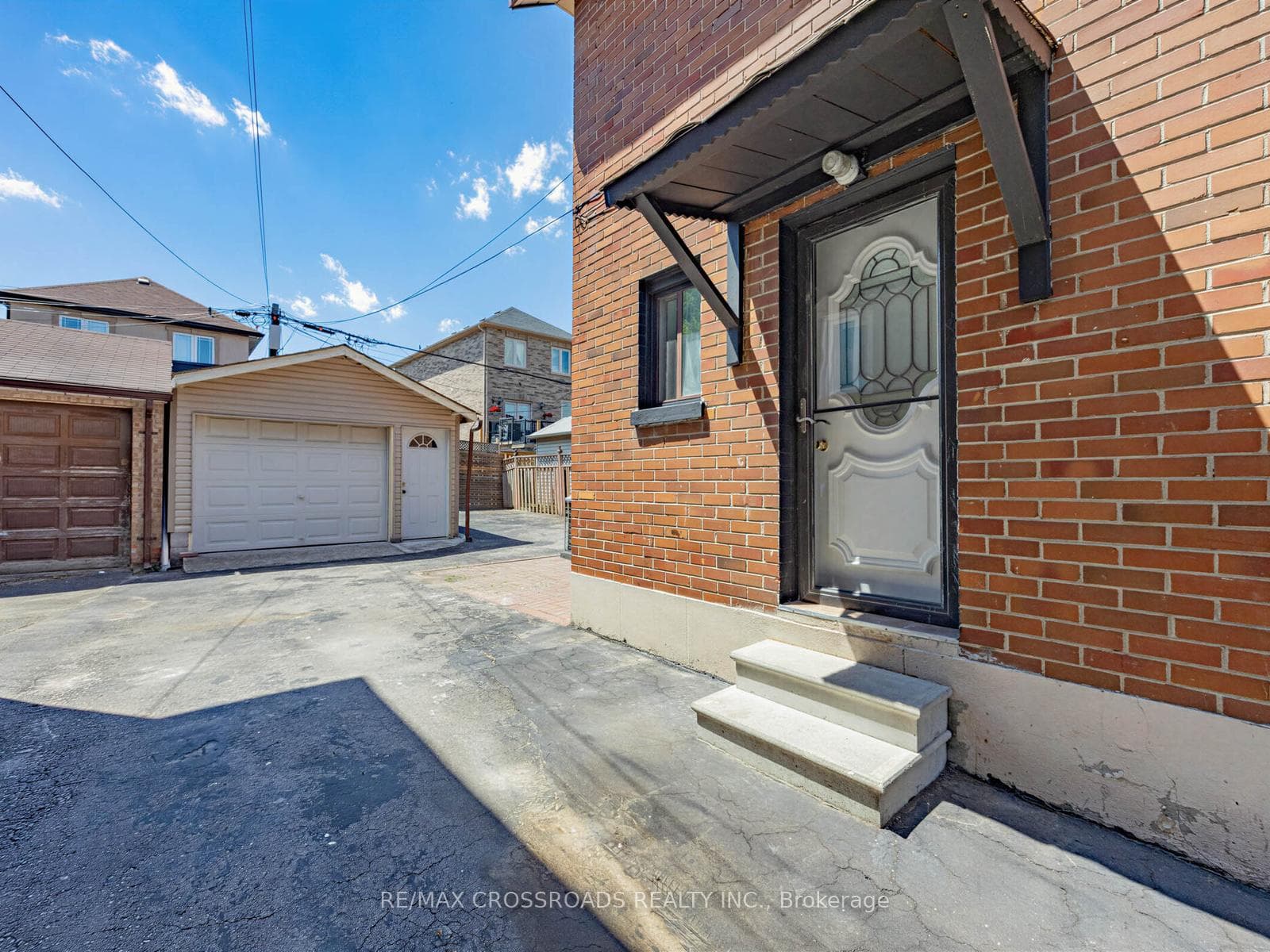 Side entrance & drive