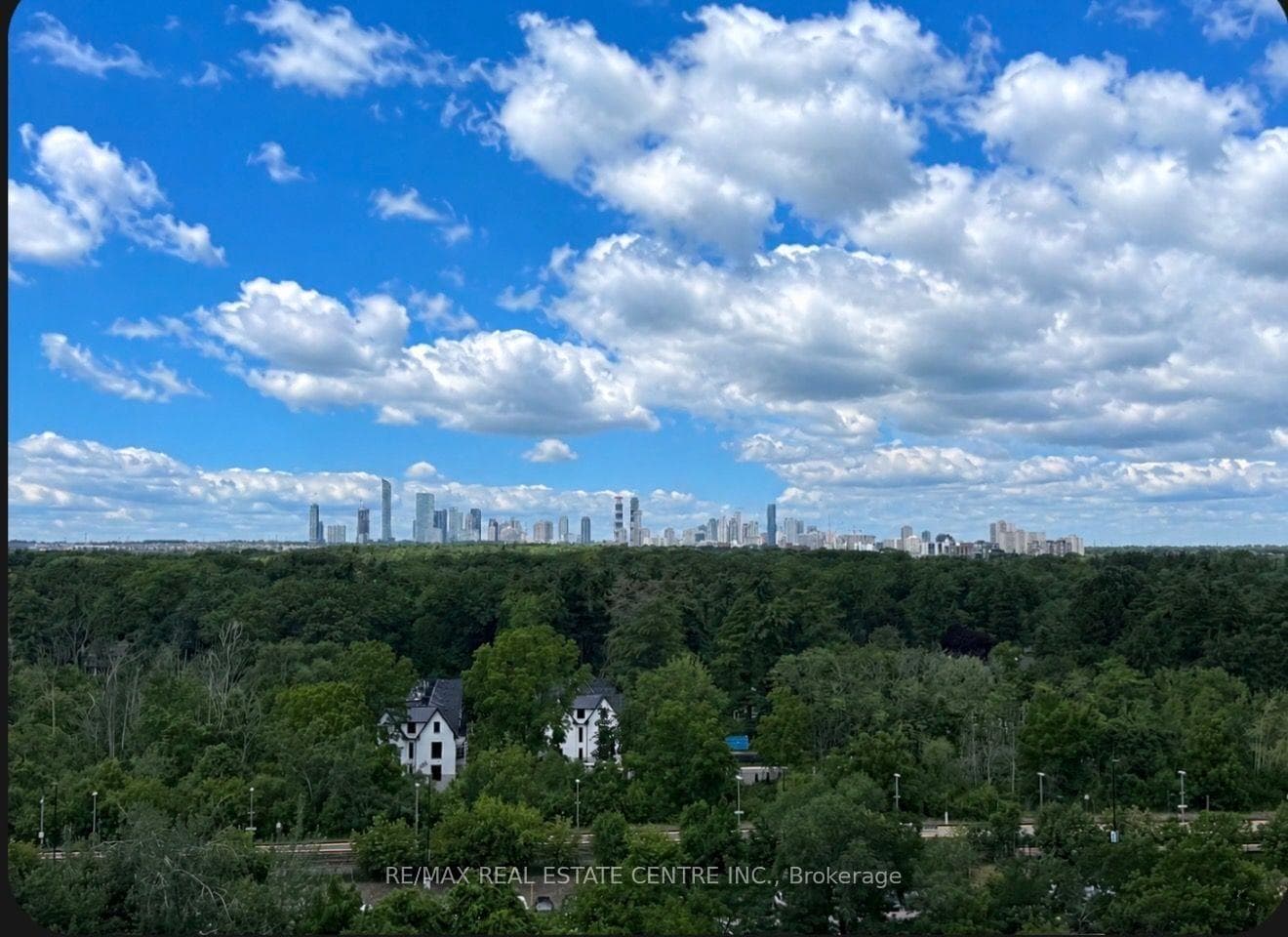 Panoramic view from the balcony