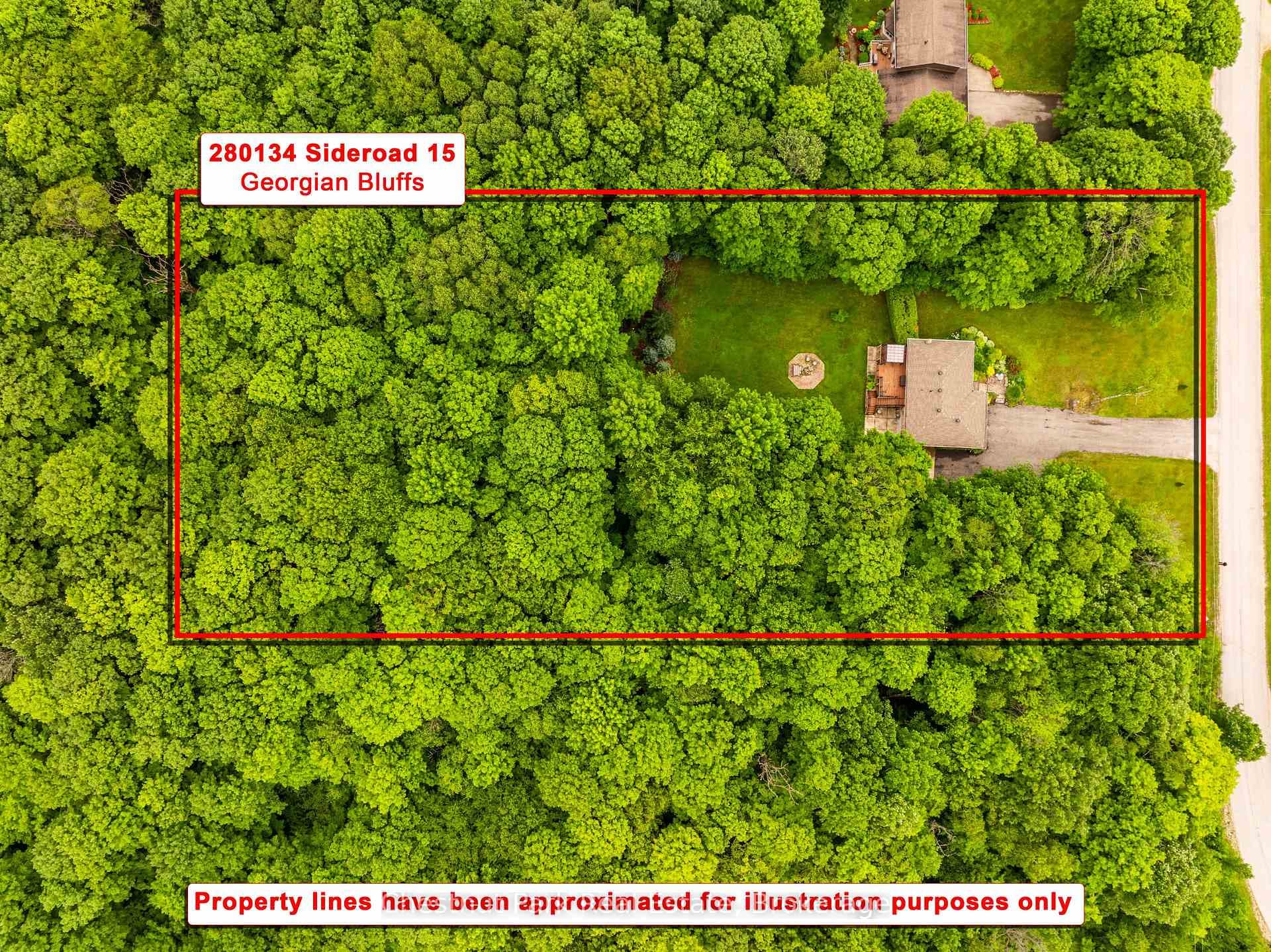 SURROUNDED BY MATURE TREES