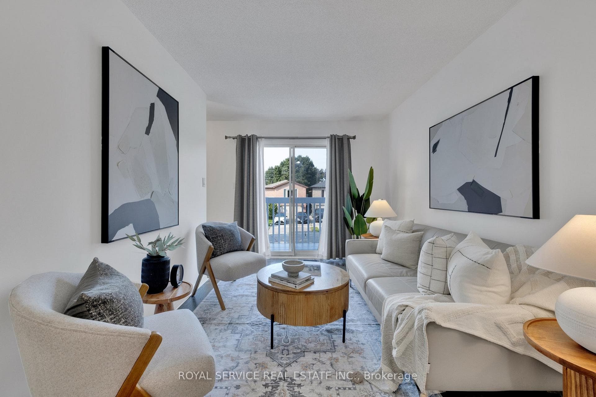 Living Room with walk out to Balcony