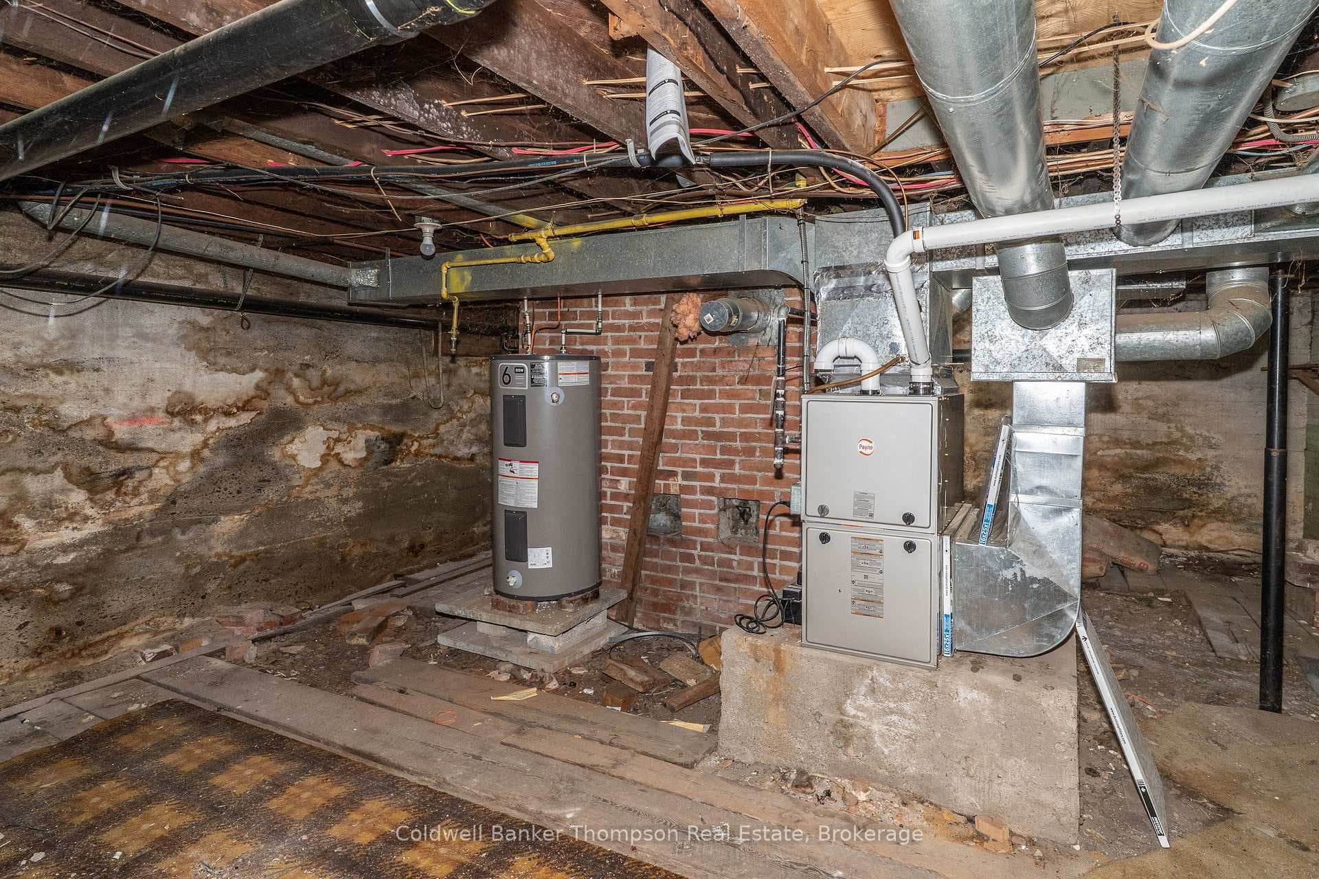 basement with utilities