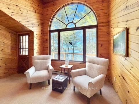 Lg window and access to front deck