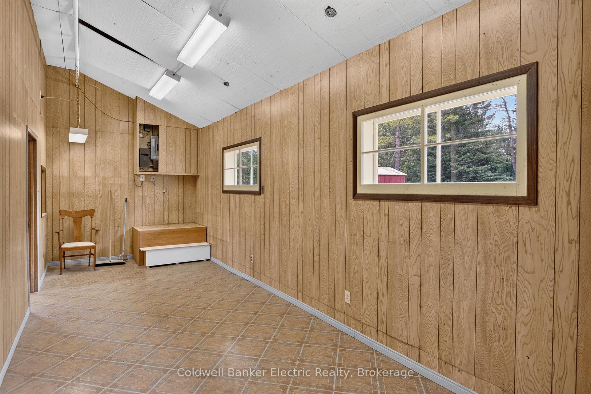 Workshop off garage