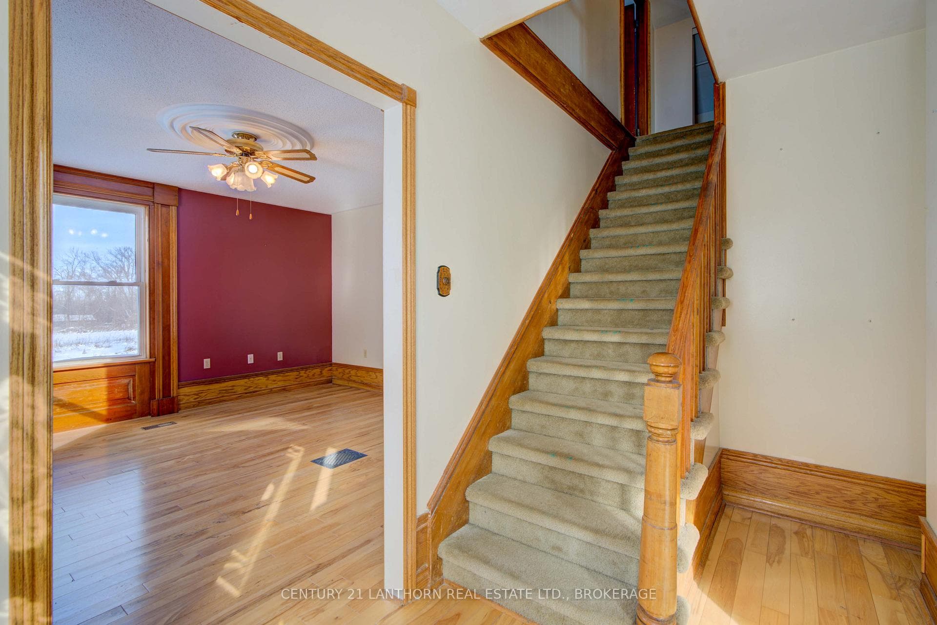 front hall to living rm