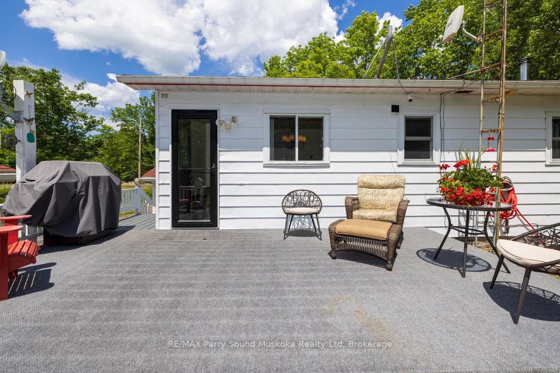 Sunny south-facing deck