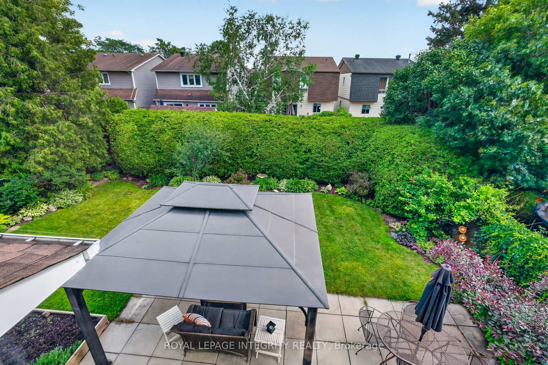 Views of private rear yard