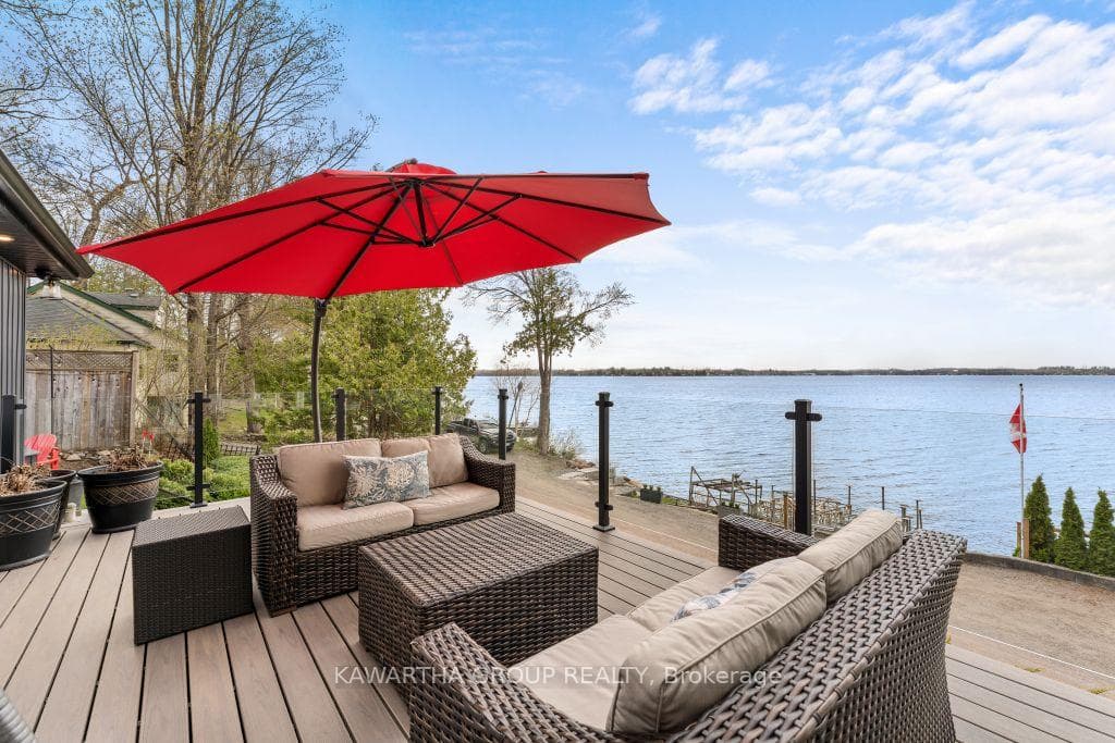 Main Cottage Deck Overlooking Lake