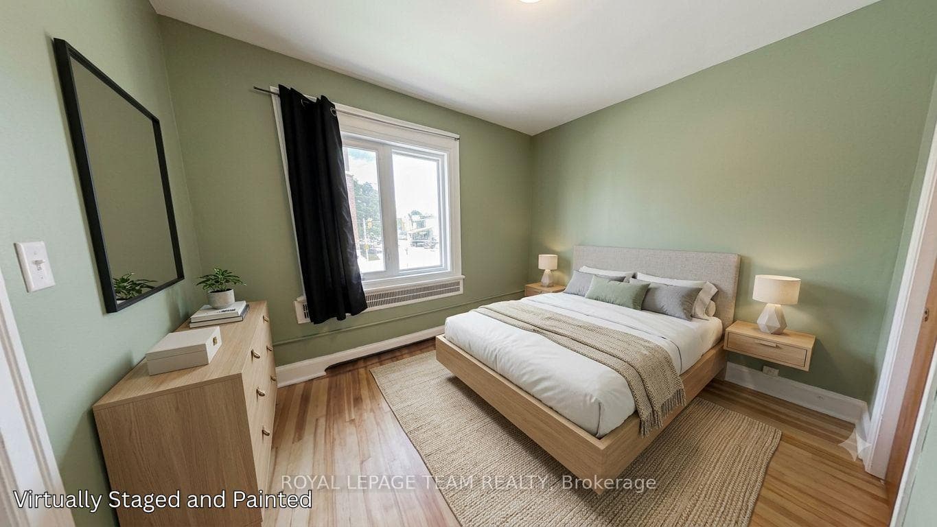 Virtually Staged & Painted Primary Bedroom