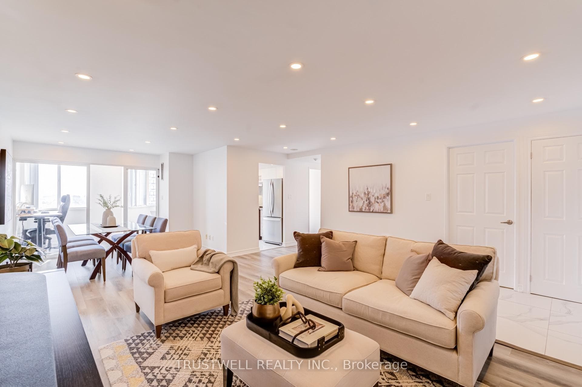 Living Area with Luxury Vinyl Laminate Flooring