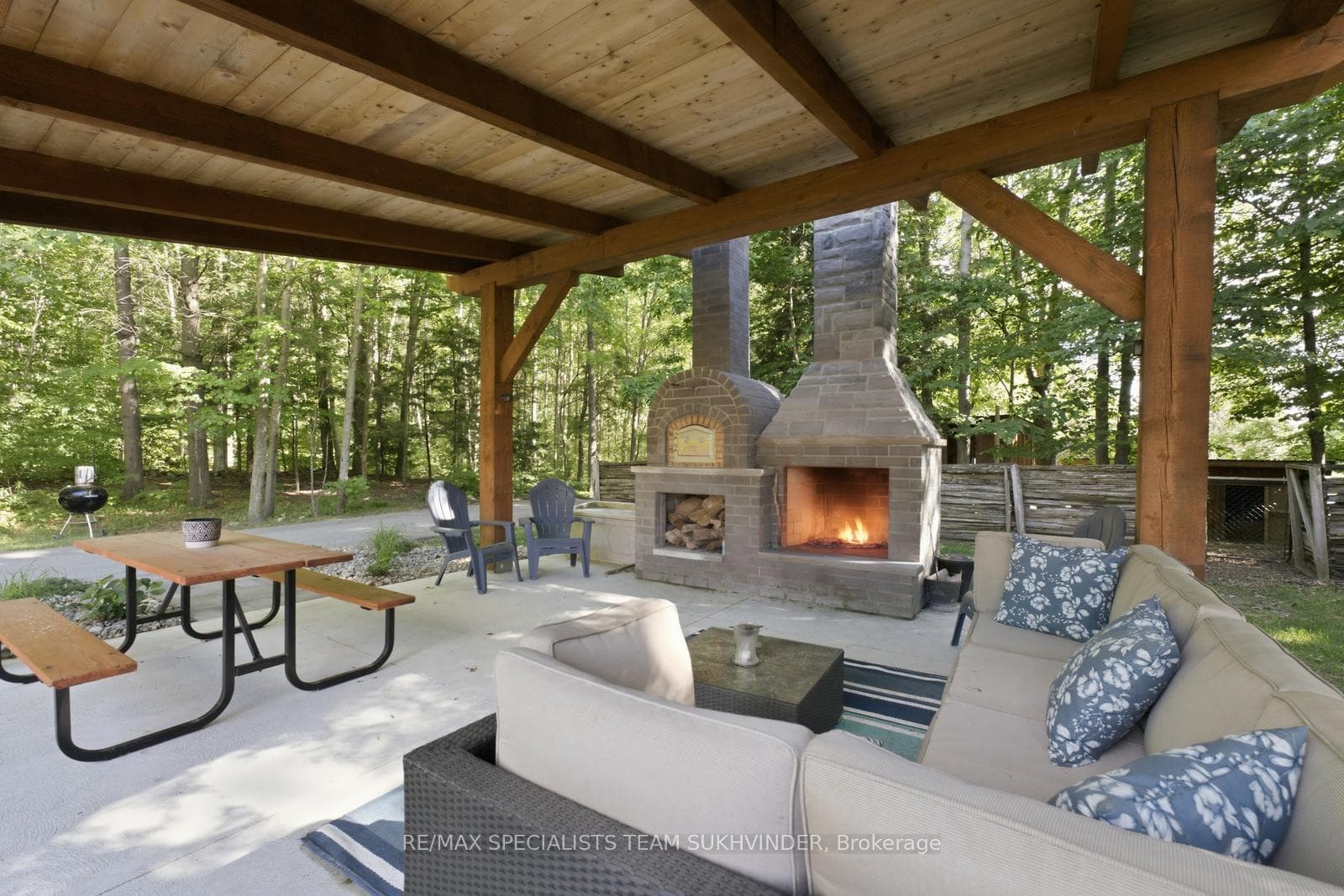 Custom Gazebo With Imported Wood Oven