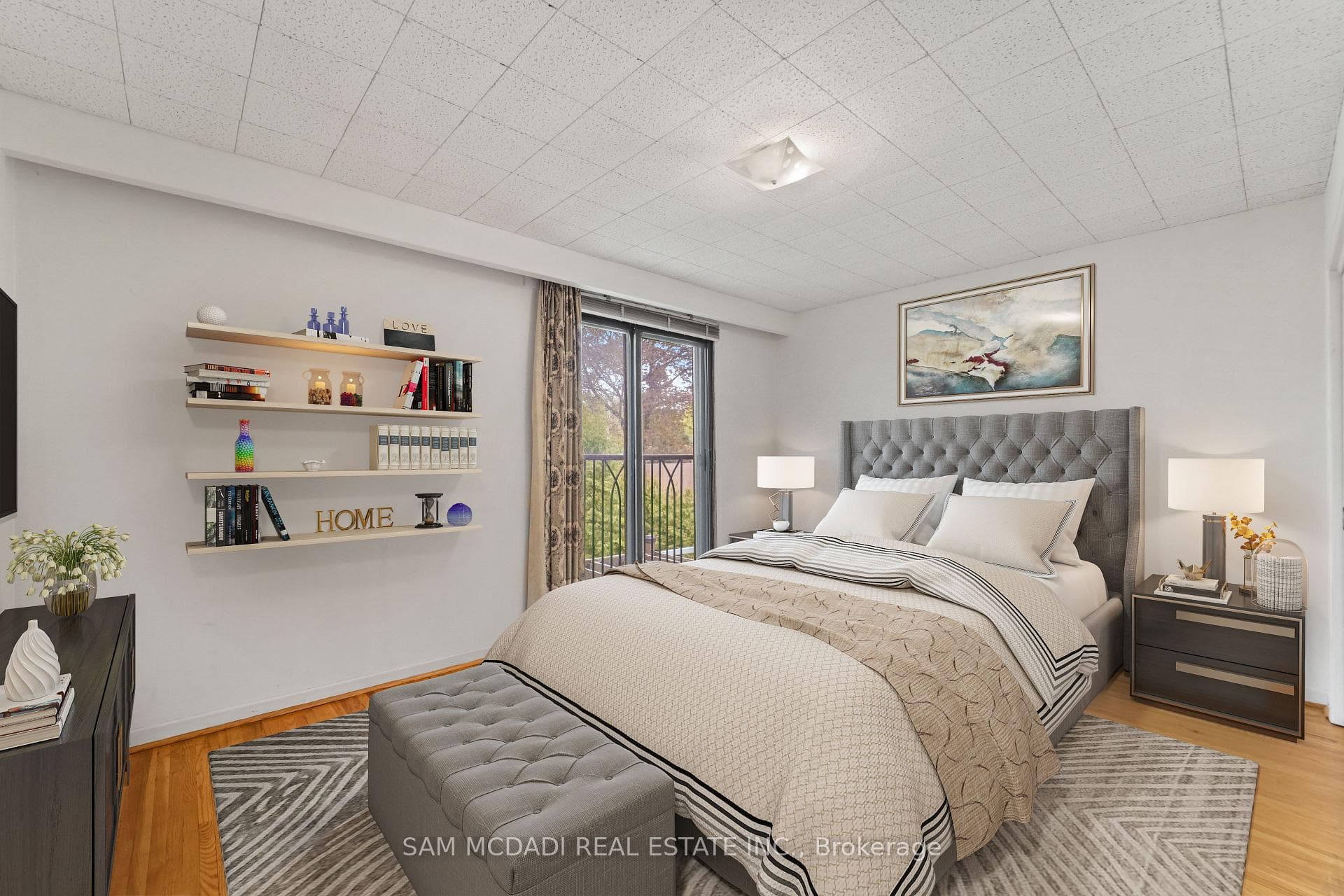 Virtually staged primary bdrm