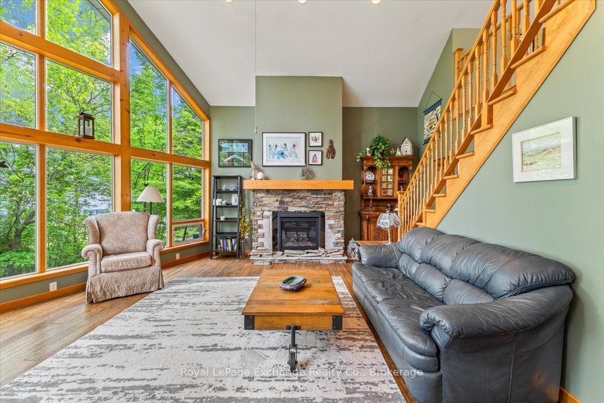 Living Room w/ new propane fireplace