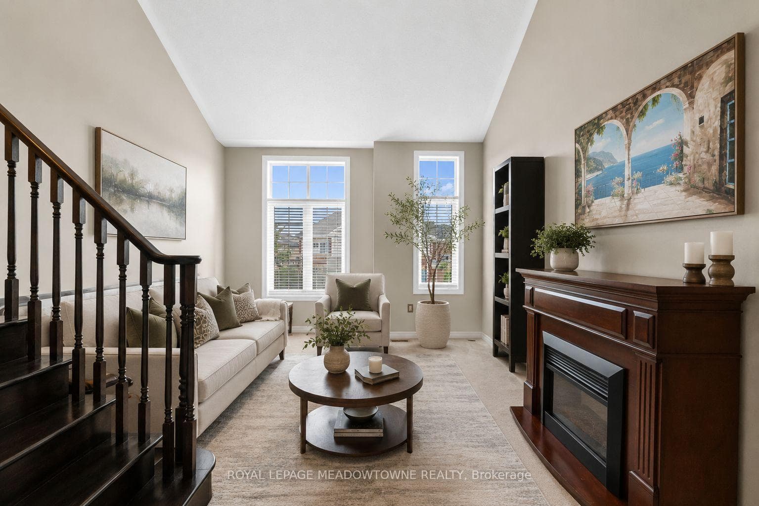 Virtually Staged Family Room