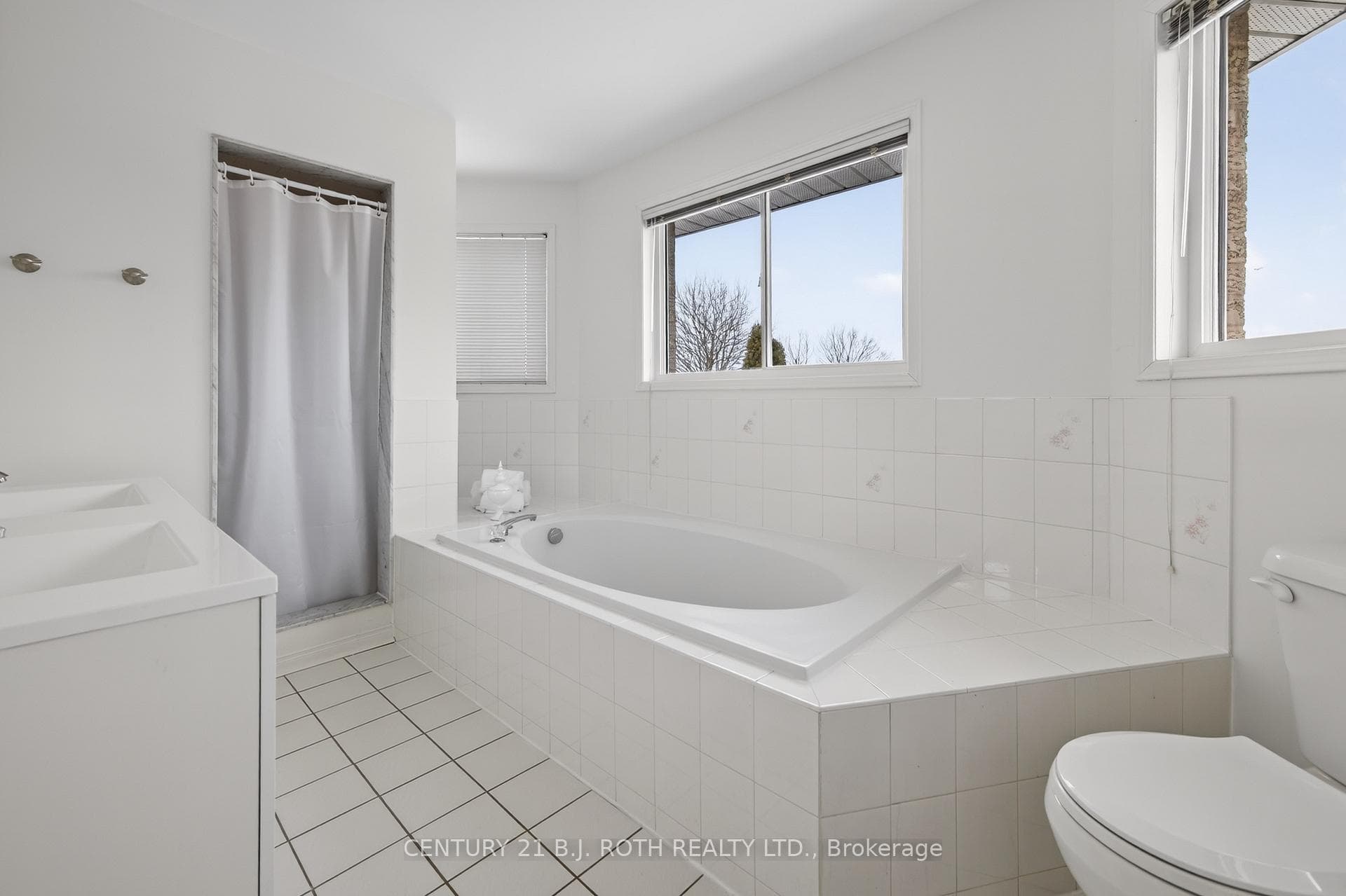 Primary Ensuite With New Double Sink Vanity